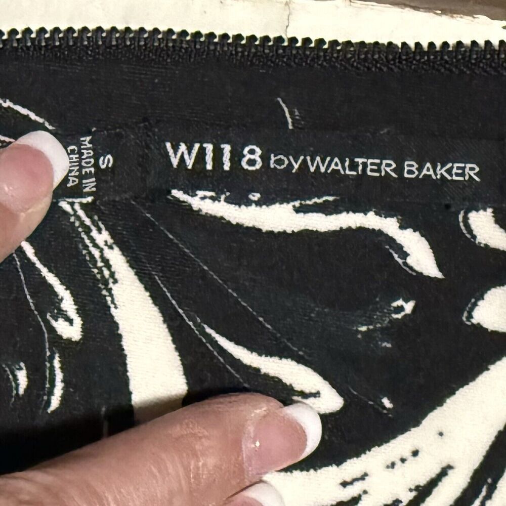 W118 By Walter Baker Print Shift Mini Dress size Small Poly Spandex Blend - Picture 3 of 4